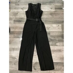 Women Black WideLeg Pant Suit Size 4